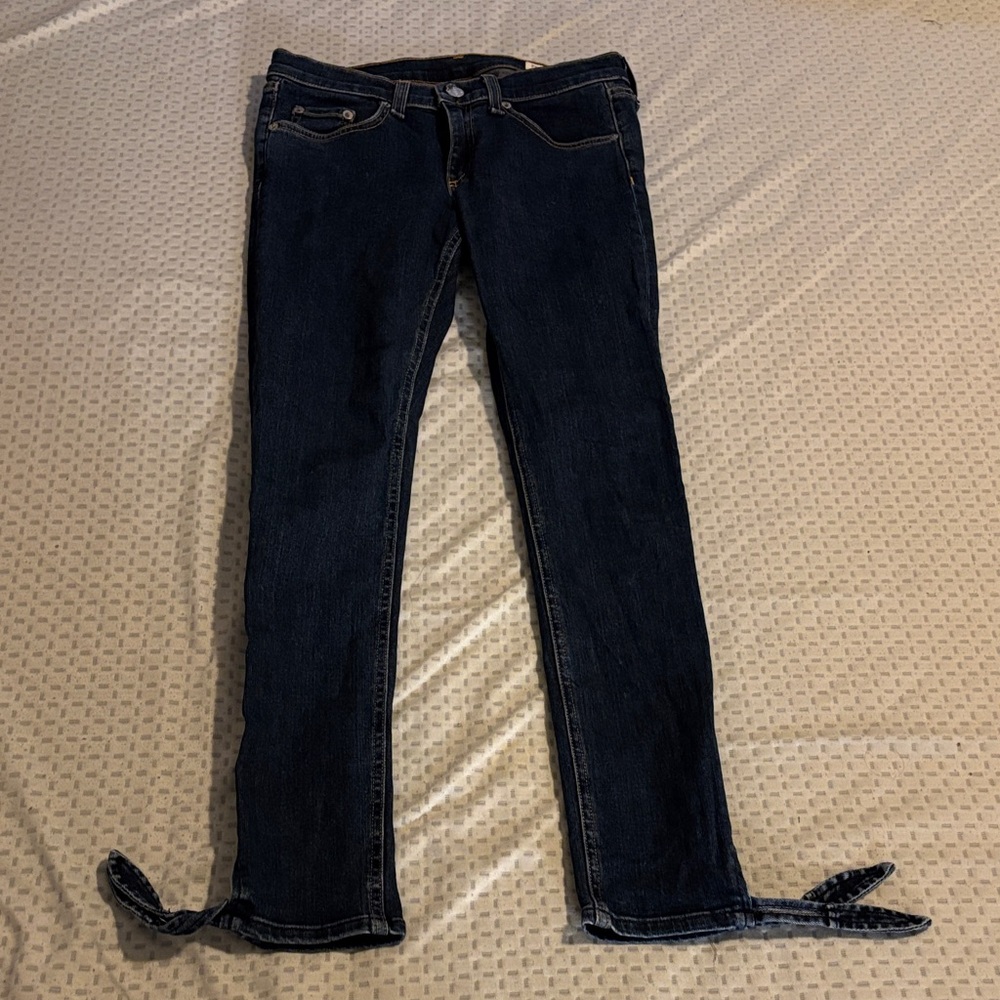 rag & bone Dark Blue Skinny Jeans